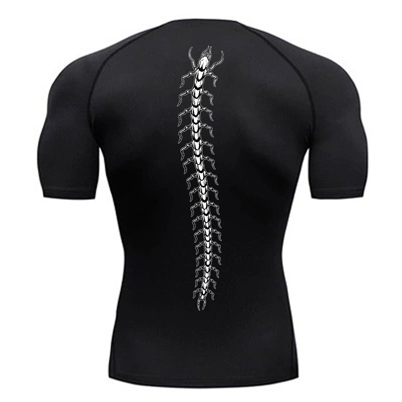 Rash Guard - Camisas de compressão gráficas para homens