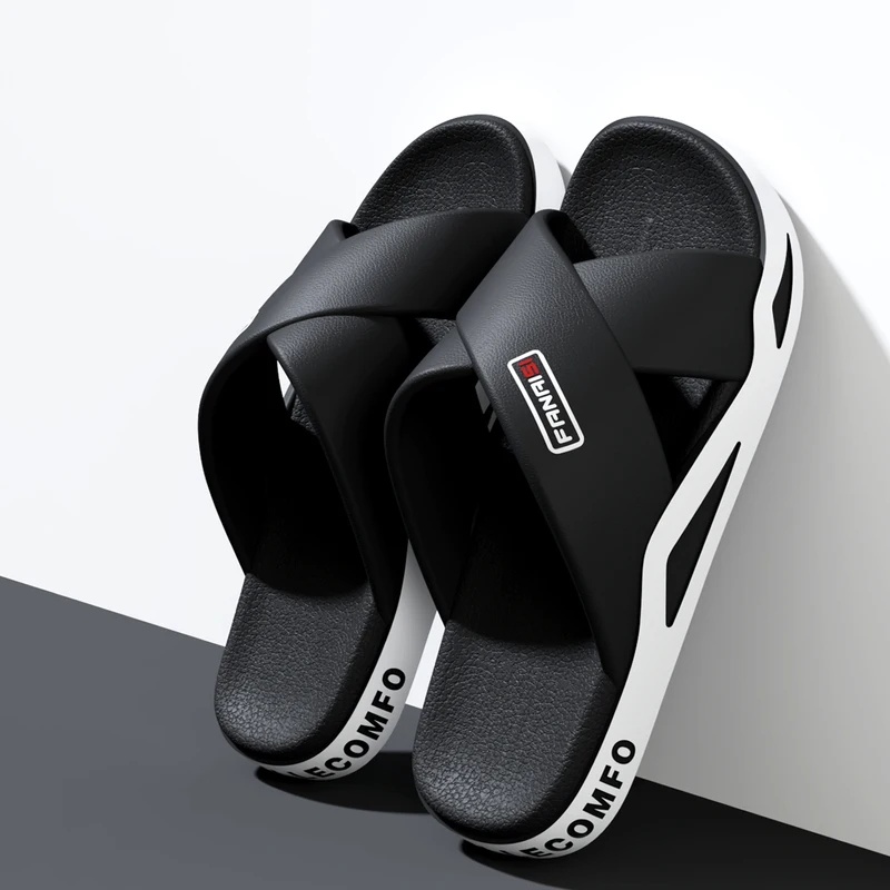 Flippers Swimming - Sandálias ZUOFU Masculinas com Tiras Cruzadas