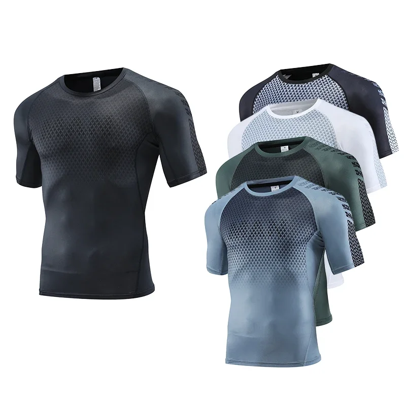 Rash Guard - Esporte dos homens topo para fitness