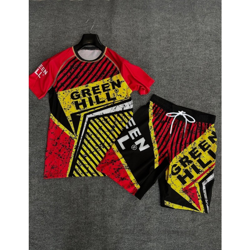 Rash Guard - Conjunto de MMA Hardcore Green Hill