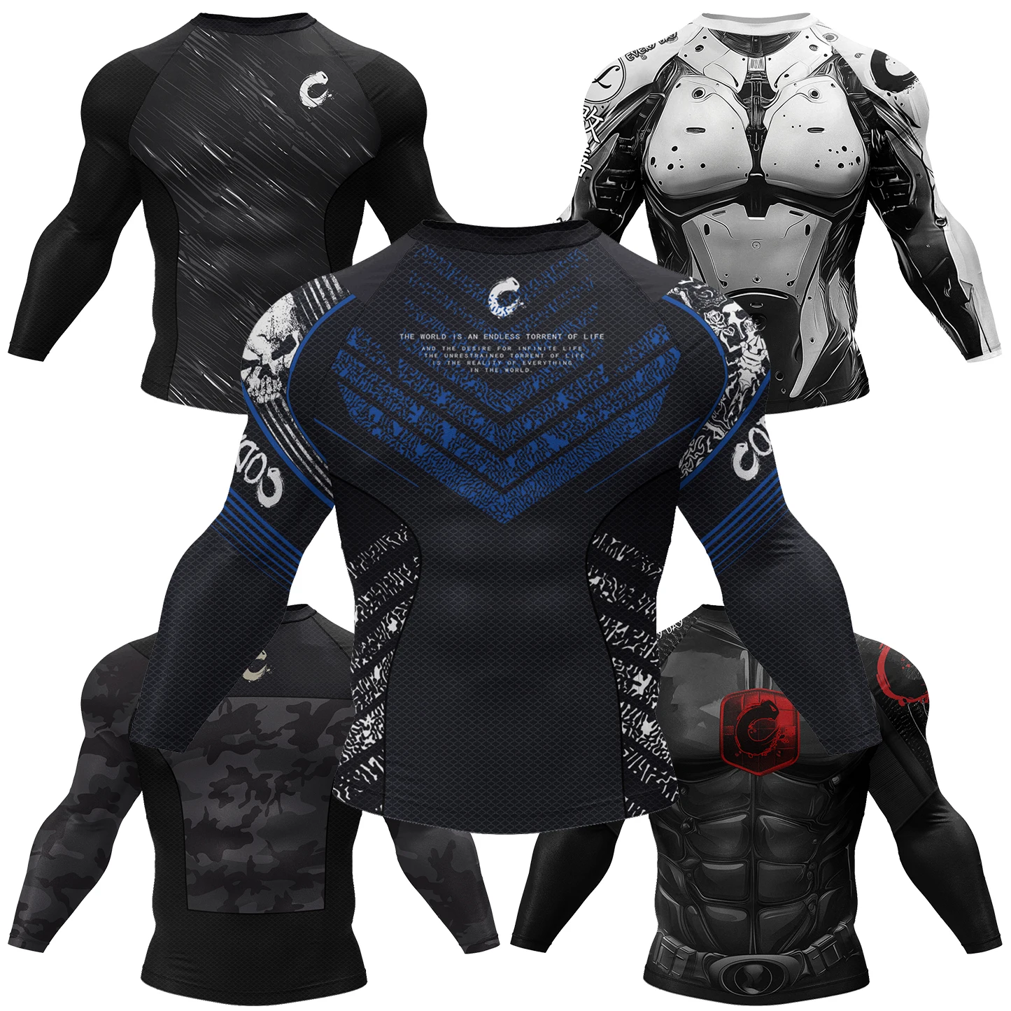 Rash Guard - Camiseta masculina Cody Lundin MMA, com