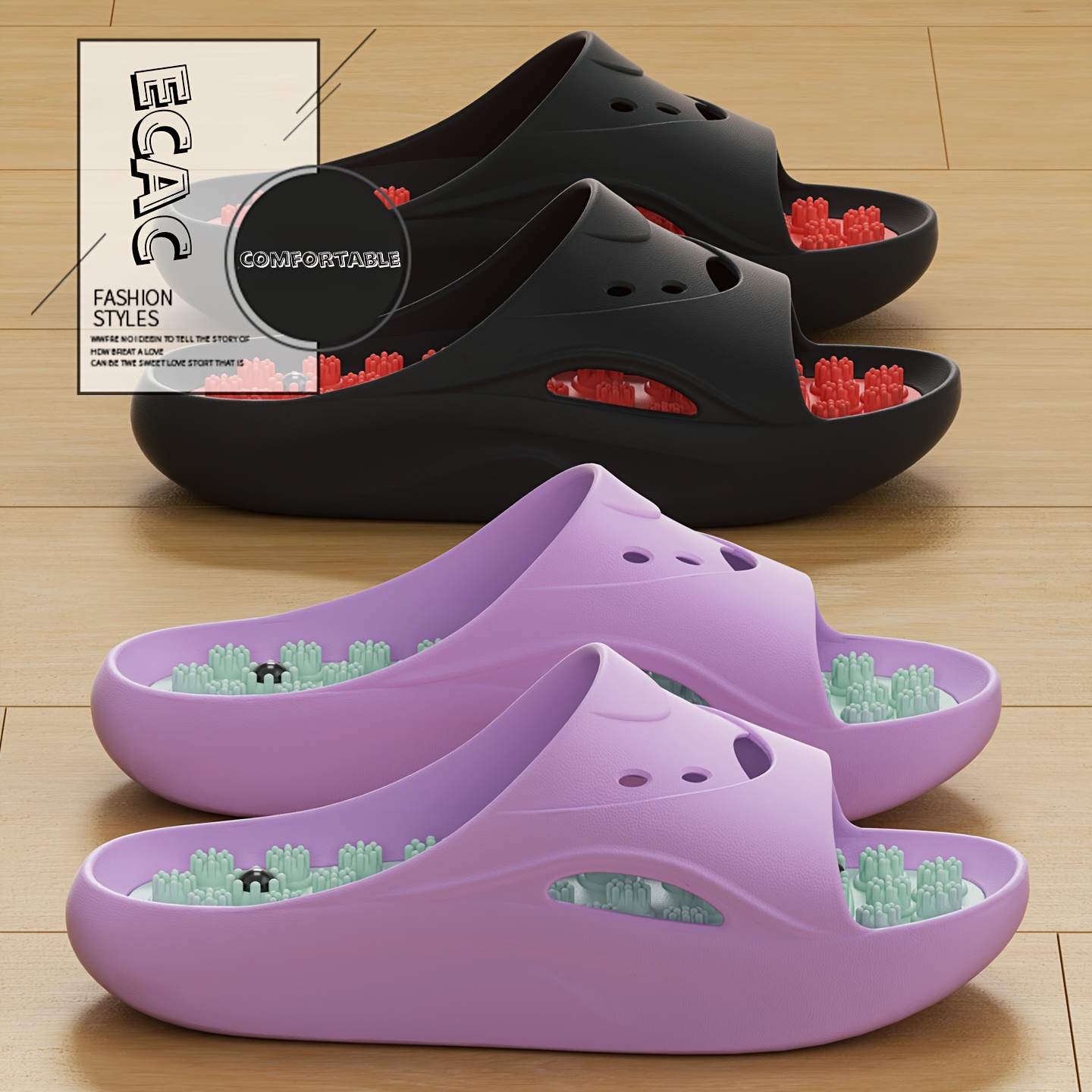 Water Shoes - Chinelos de Massagem EVA para Mulheres