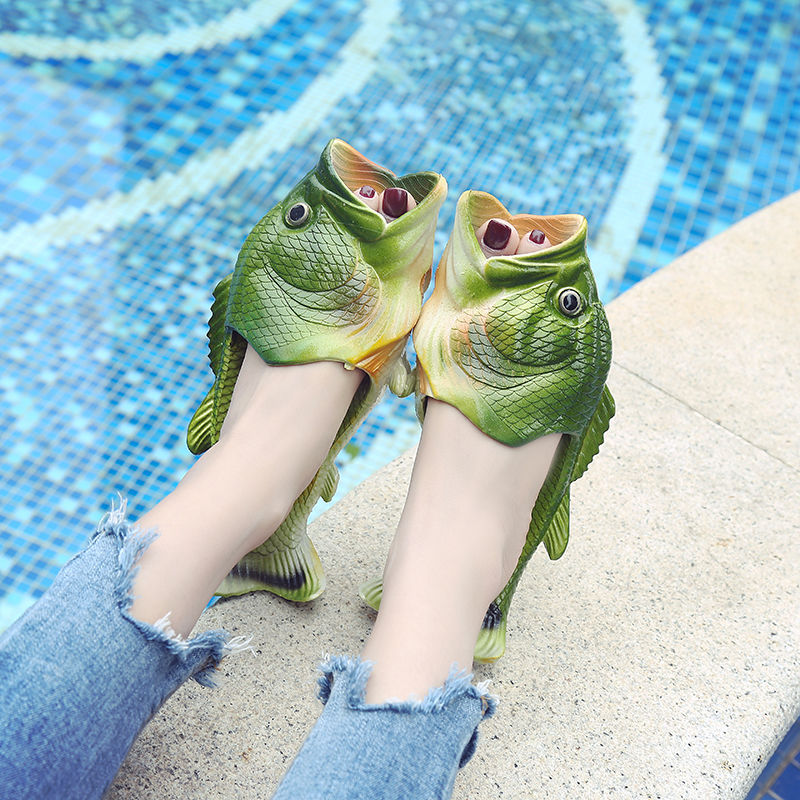 Flippers Swimming - Chinelos de Dedo Peep Toe de
