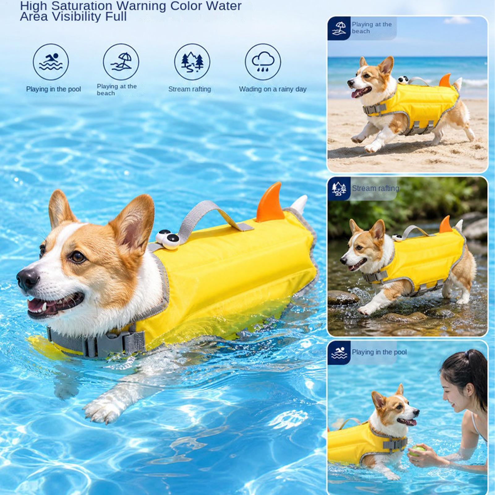 Life Jacket - Colete salva-vidas ajustável para cães, alta