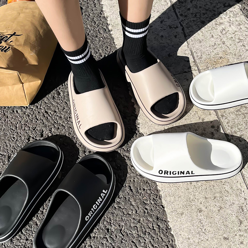 Water Shoes - Homens sola grossa interior banheiro anti