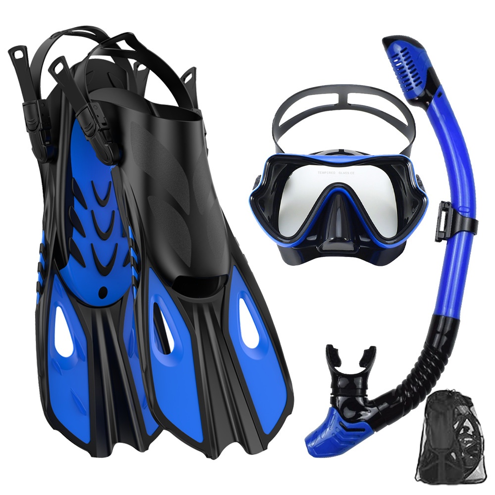 Swim Fins - Conjunto de Snorkeling: Máscara de Mergulho