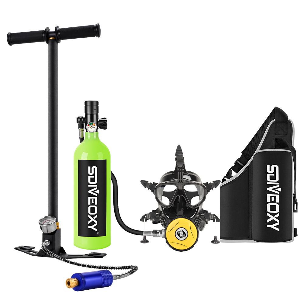 Snorkeling Gear - Máscara Respiratória Integrada de Mergulho 1L