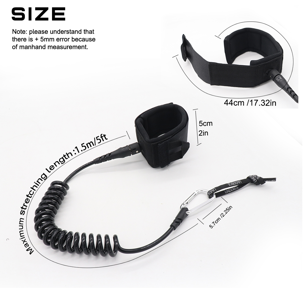 Corda de Surf UICE 5FT 5MM, Co - Surfboard Leash avaliação e preço