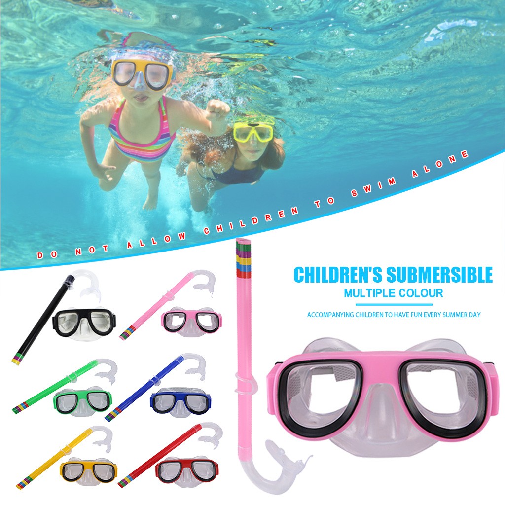 Verão crianças óculos de mergu - Snorkel Set avaliação e preço