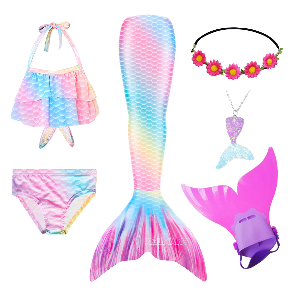 Meninas natação sereia cauda m - Flippers Swimming avaliação e preço