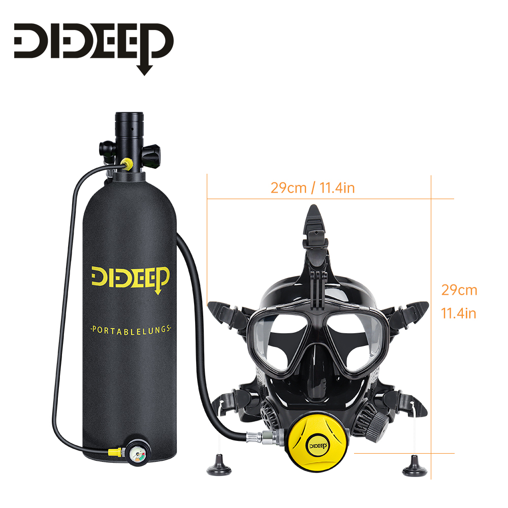 DIDEEP CE DOT 1L Tanque de Ar  - Diving Mask avaliação e preço