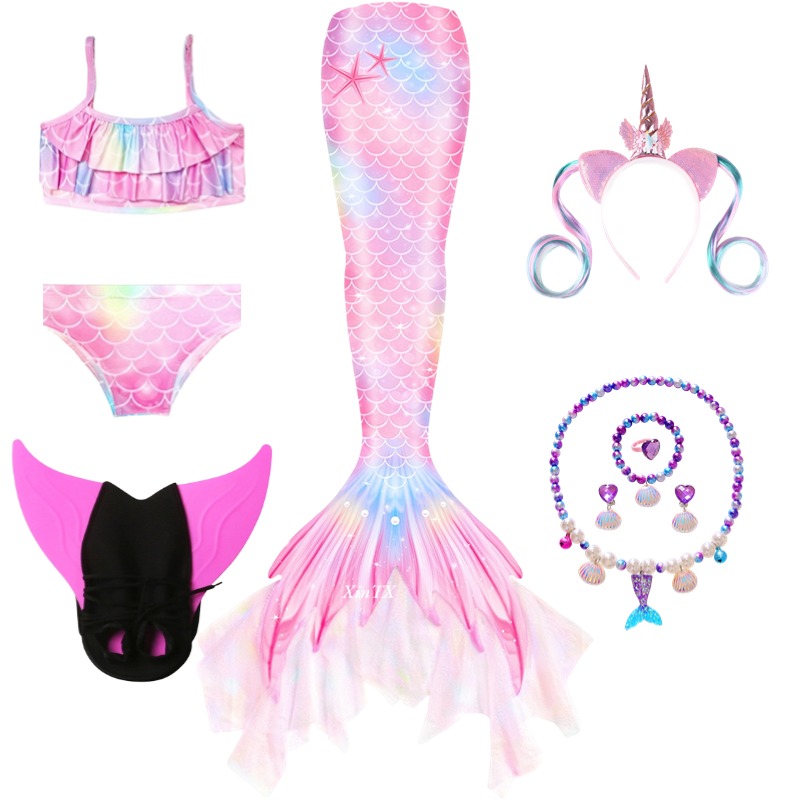 Fantasia de Sereia para Menina - Swim Fins avaliação e preço