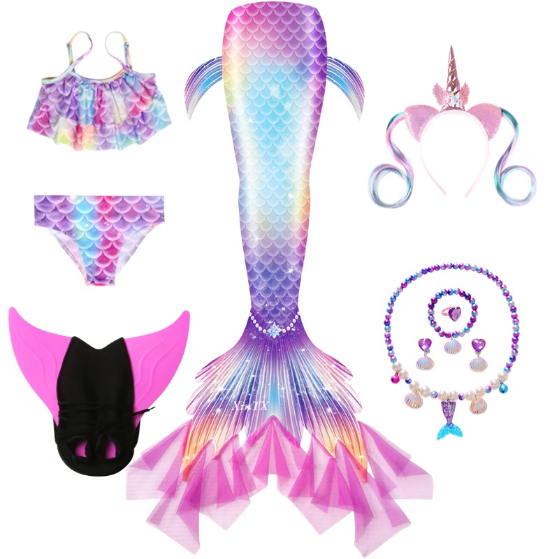 Fantasia de Sereia para Menina - Swim Fins avaliação e preço