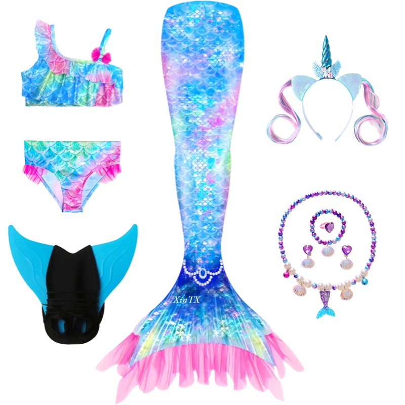 Fantasia de Sereia para Menina - Swim Fins avaliação e preço