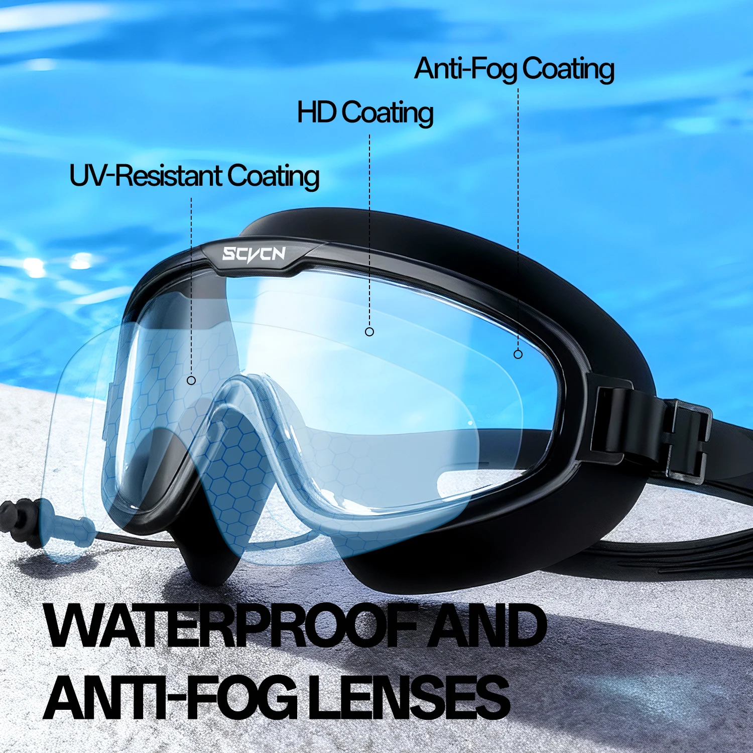 Óculos de Natação SCVCN Profis - Goggles Swim avaliação e preço