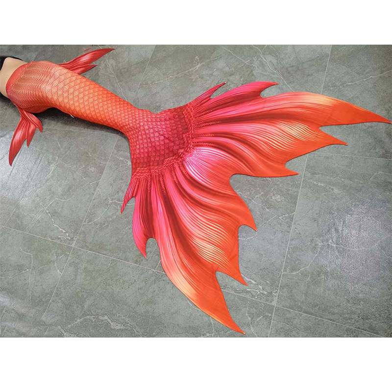 Orange Mermaid Tail Skins para - Swim Fins avaliação e preço