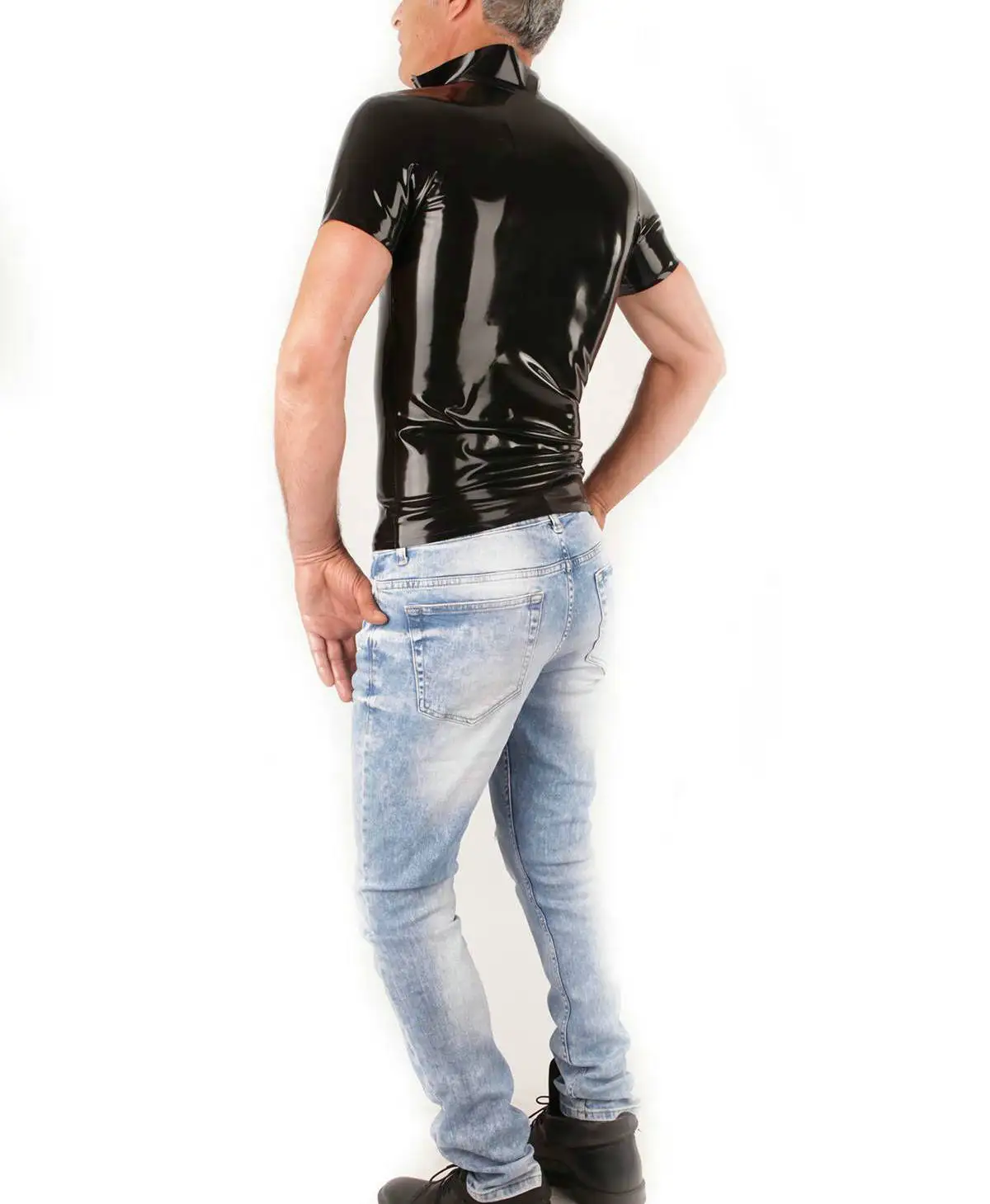 Látex sexy roupa interior masc - Wetsuit Men avaliação e preço